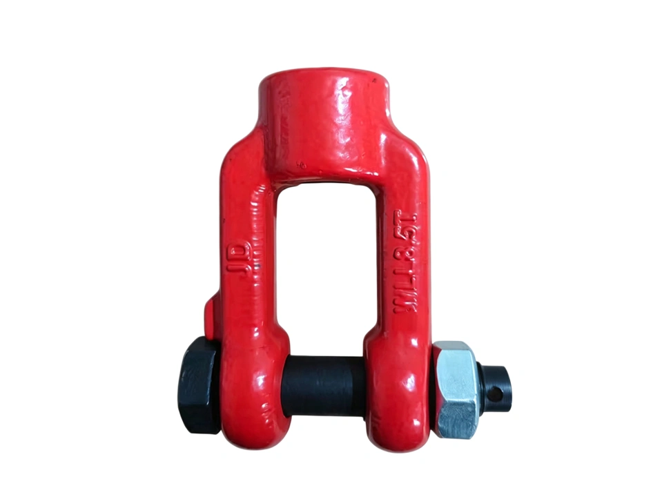 Monorail hoist shackle