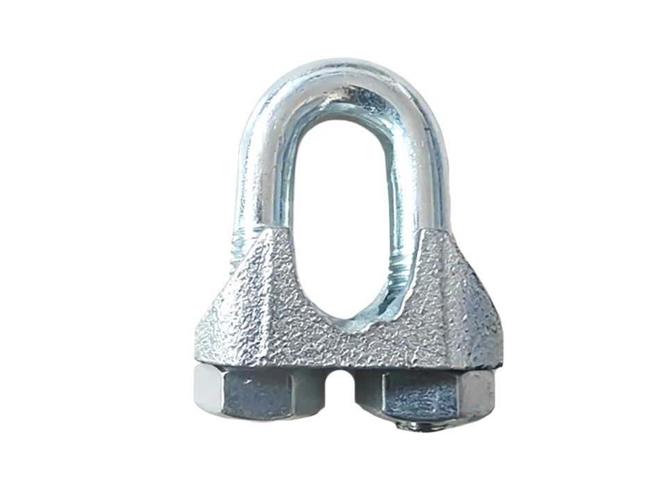Cast wire rope clip